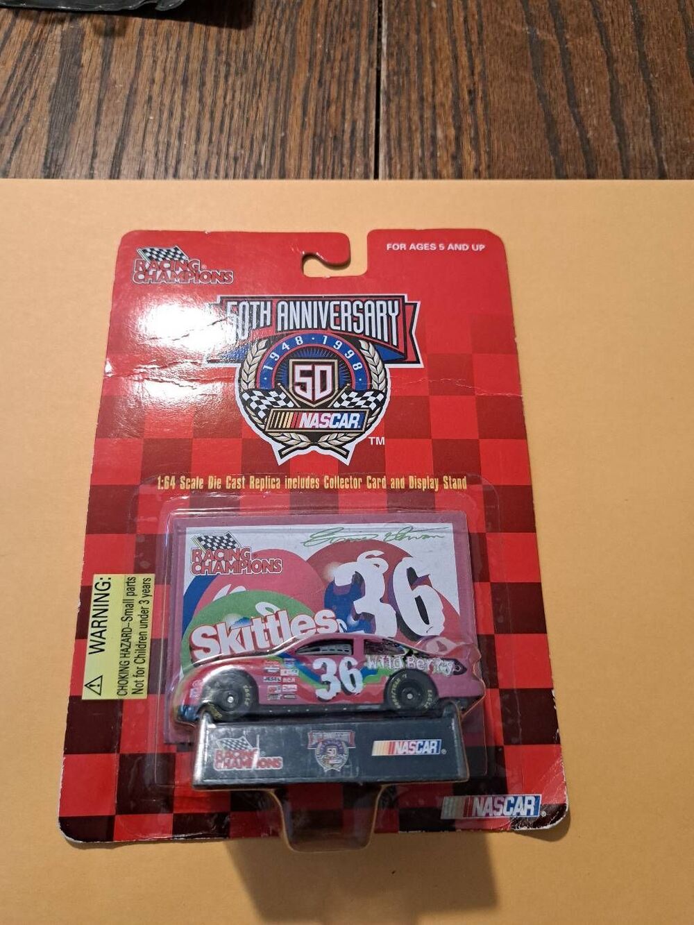 Vintage 1998 Racing Champions Ernie Irvin 36 Skittles Wild Berry NASCAR 1:64 Car